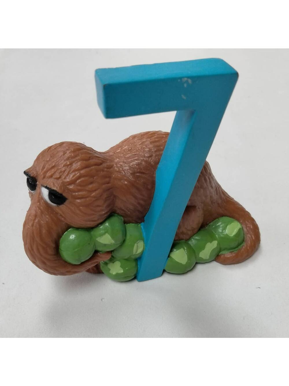 Vintage Snuffleupagus PVC Figure Applause Sesame Street 7 Birthday Cake Topper